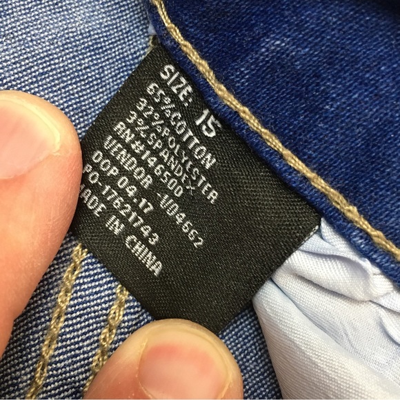 CITY INK Women’s Jeans Straight Leg Stonewashed Blue Denim Size 15 Juniors - Picture 5 of 12